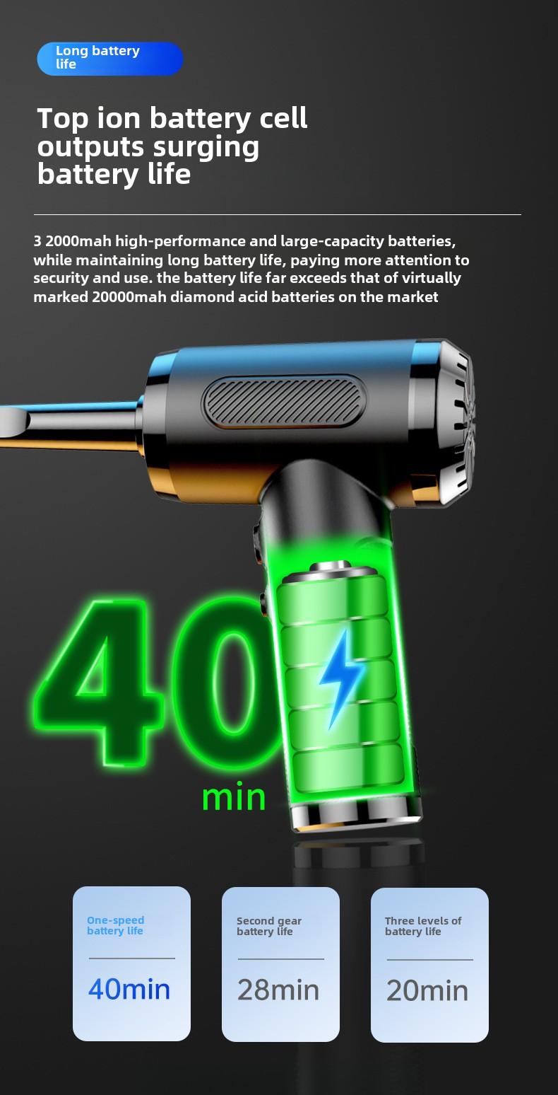 Product Introduction of Duster Blowing and Suction Integrated Handheld Pumping High-Power Computer Chassis Keyboard Wireless Duster 14