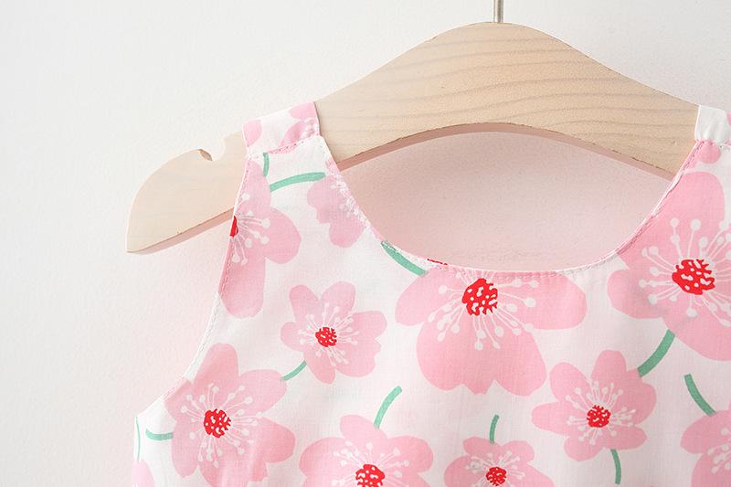 Product Introduction of New Style Sweet Fashion Floral Princess Dress for Baby Girls with Hood and Bowknot Korean Style Puffy Dress 14