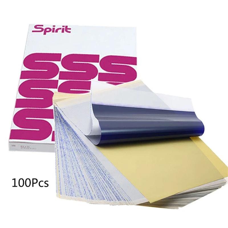 Product Introduction of 10/15/100pcs Tattoo Transfer Paper Transfer Stencil Paper Tattoo Copier 4 Layers A4 Size Tool for Tattooists Tattoo Supplies 28