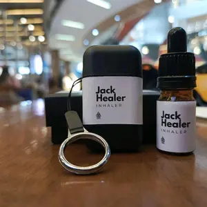 [READY STOCK] Peppermint Inhaler / Inhaler Lisa / Inhaler double / Minyak angin / Hidung tersumbat / Inhaler 100% Plossa Freshcare  Field Black Simple Esensial Smash Essential oil Tea Pelancar