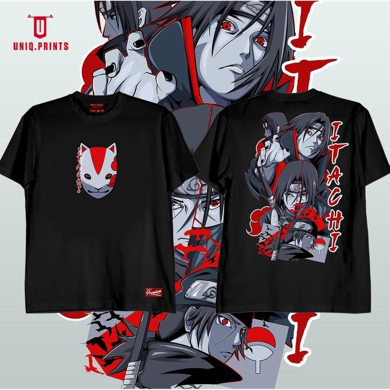 Áo Thun Cotton, UNIQ.PRINTS, Họa Tiết Mới Của Itachi Naruto, Dành Cho Nam Và Nữ, Với Tượng Nhỏ Ngẫu Nhiên Miễn Phí, Thích Hợp Làm Quà Tặng 0