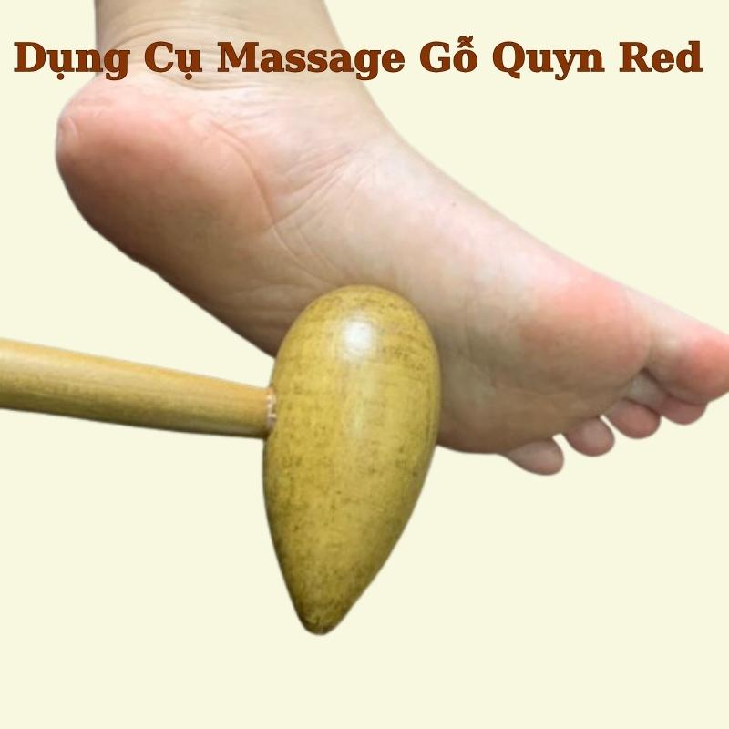 Búa Gõ Huyệt Chân - Búa Gỗ Đấm Lưng Mát Xa Quyn Red 3