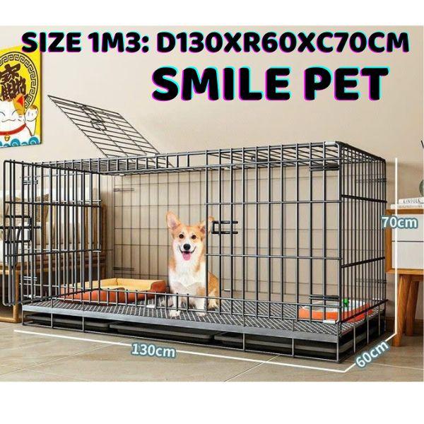 Chuồng chó lớn size lớn 1 mét lồng gấp gọn nuôi chó gà thỏ