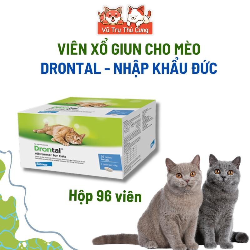 Viên Xổ Giun Cho Mèo Elanco Drontal Nhập Khẩu Đức Hàng Công Ty - 1 Viên Lẻ
