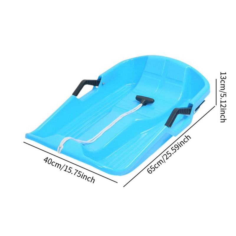 Product Introduction of Snow Sled for Child Sleigh Slider Toboggan Practical with Rope Handles Outdoor Sports Sledge Skiing Board Grass Sliding 0