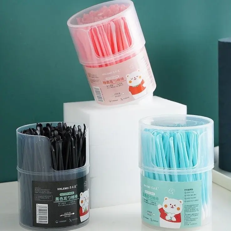 2 IN 1  Cotton Bud 2 IN 1 isi 100pcs  Korek Kuping Super Lembut Pembersih Telinga 2 sisi YBC