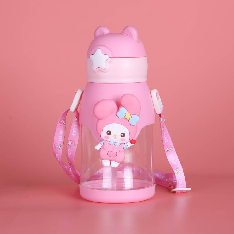 Bình Nước Melody, Kuromi, Kitty 600ml Đáng Yêu Bé Thích Mê 5