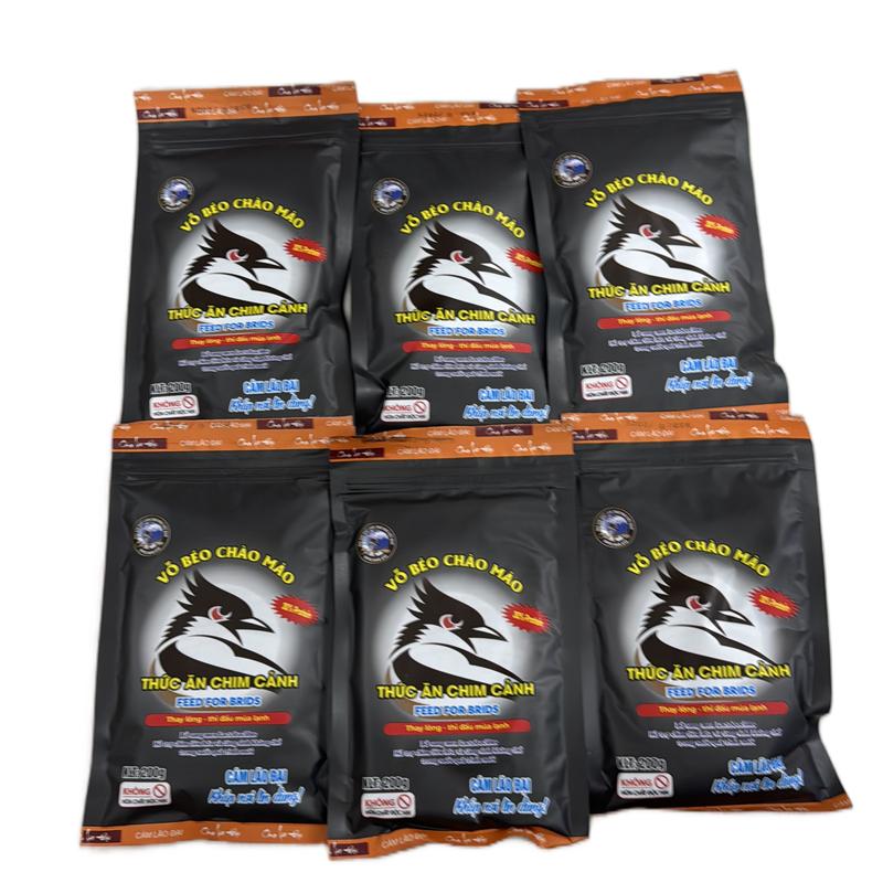 Gói cám vỗ béo lão đai combo 5 tặng 1 gói vỗ béo giành cho chào mào thay lông và thi đấu chamlong chaomao