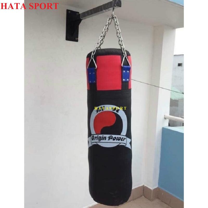 Bao đấm bốc boxing đã nhồi hoàn thiện dây xích cao cấp HATA SPORT 8