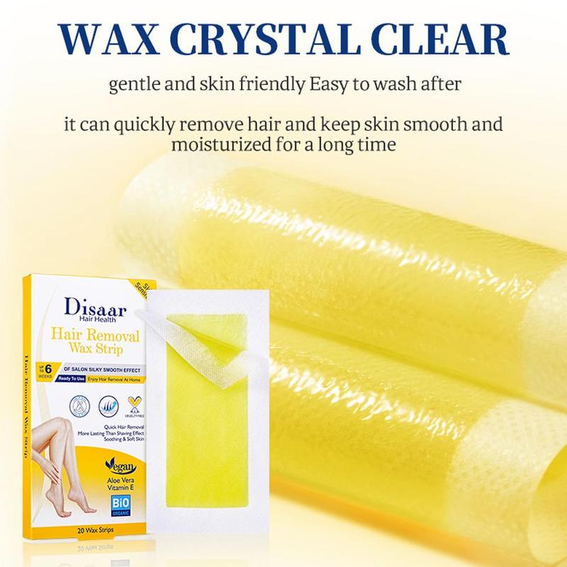 Product Introduction of Aloe Hair Removal Wax Strips Papers Body Calf Underarm Arm Hair Removal Wax Hair Cleaning Strip 36