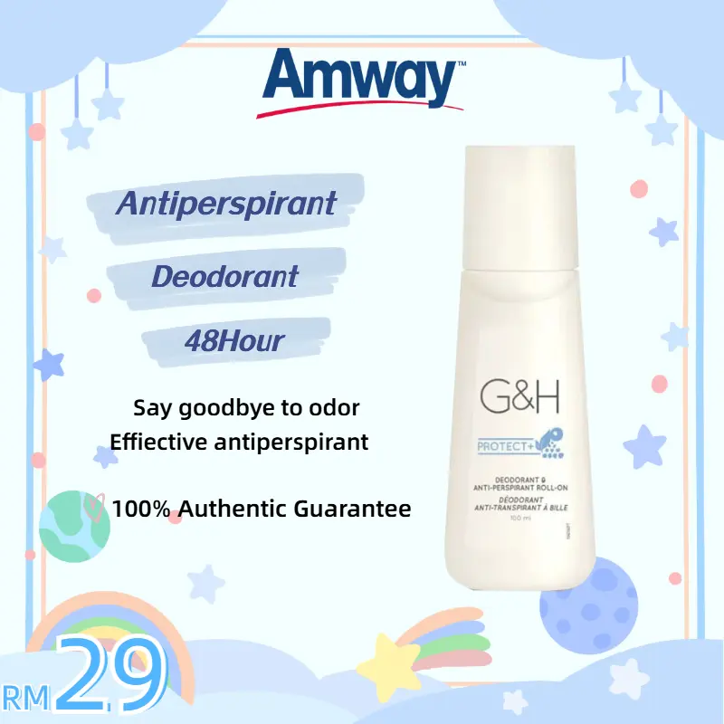 Amway Deodorant G&H PROTECT + DEODRANT & ANTI-PERSPIRANT ROLL-ON + G&H REFRESH + BODY WASH GEL - 100ml