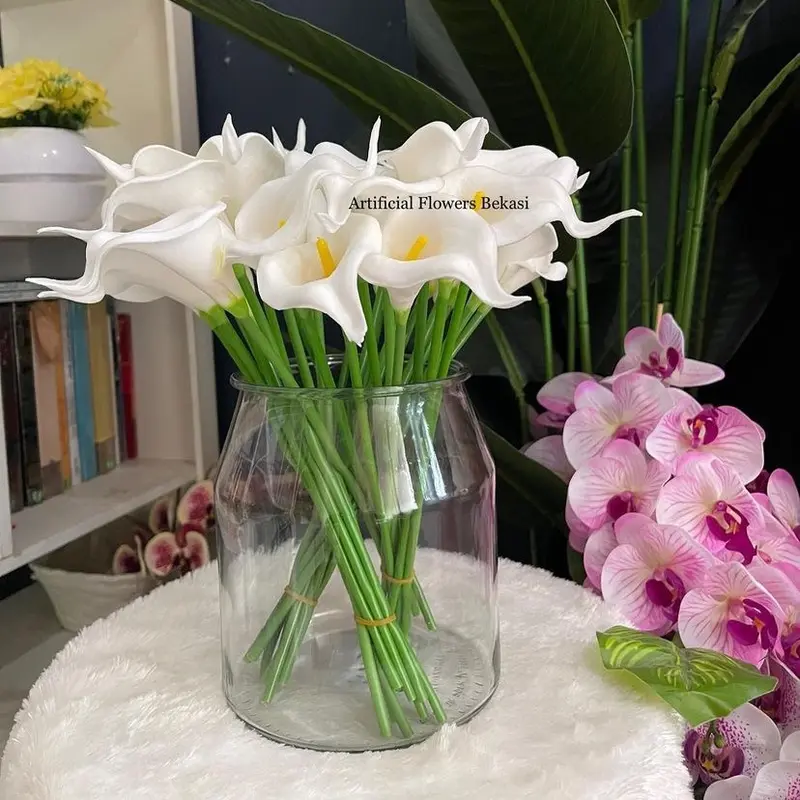 calla Lily latex per tangkai bunga lily artificial flowers bekasi bunga hias grosir Dekorasi 1