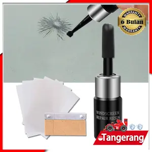 Lem Kaca Retak / Windshield Glas Repair Kit Hitam Car Crak / Lem Windscreen Repair Kit Glass