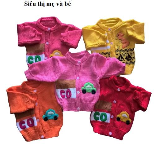 Áo len sơ sinh ô tô cho bé dày ấm hàng Việt Nam Jacket