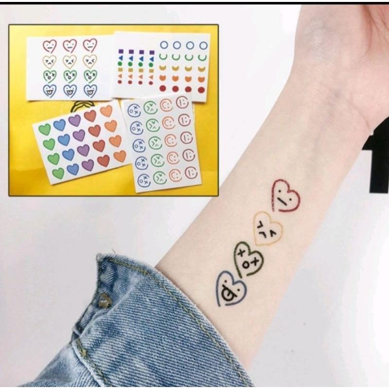1 Tấm Hình Xăm Tatto Hoạ Tiết Dễ Thương ( Giao Mẫu Ngẫu Nhiên ) 4