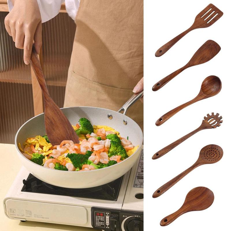 Product Introduction of Wooden Long Handle Heat Resistant Wooden Shovel Household Spoon Soup M9L3 17