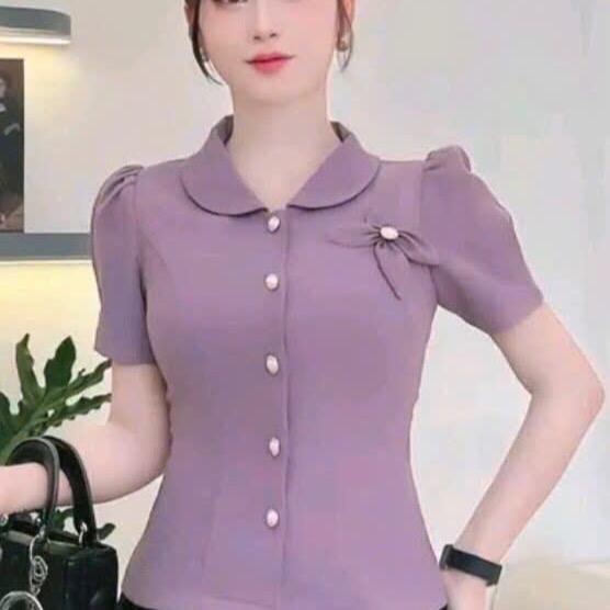 áo công sở nữ 897 thiết kế tay ngắn fullsize