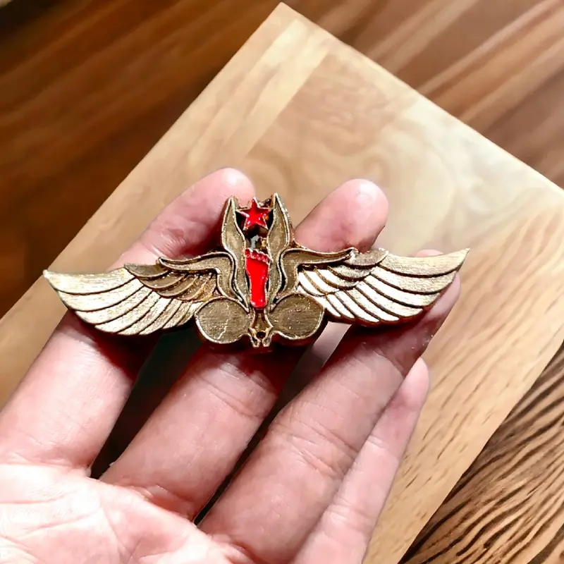 wing tapak merah/hitam pramuka penegak pandega cor logam besi Gold Clips Bros 2