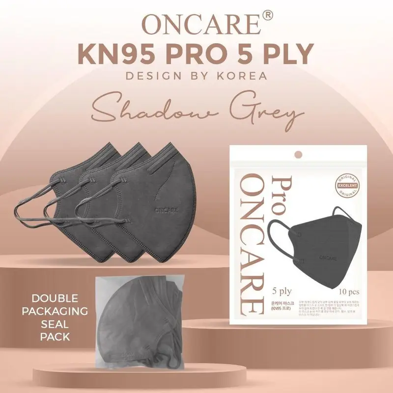 Masker KN95 Mouson/oncare/EZIO PRO 5PLY premium 1Pax Isi 10Pcs 5