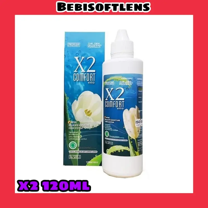 CAIRAN PEMBERSIH SOFTLENS X2 120ML / CAIRAN Lensa / Lens Tetes Eye / BB Soflen 2