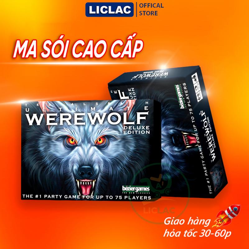 BÀI MA SÓI Ultimate 92 lá CAO CẤP chất liệu giấy Couche chống nước 2 mặt, Board Game Ma Sói Việt Hóa