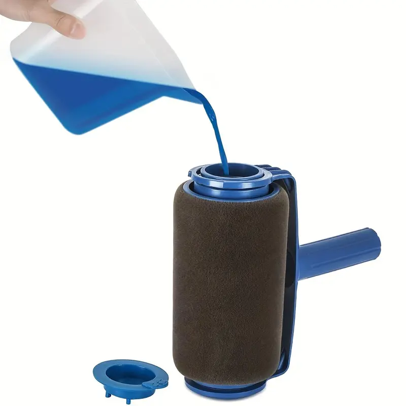 Paint Roller Kit, Multifunctional Wall Decoration Kit, Professional Paint Roller & Accessories Suitable for Smooth Application, Wall Paint Roller, Painting Tools, Interior 8