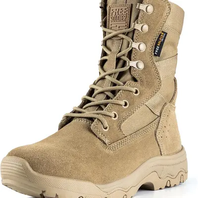 Military Boots NORTIV Men's Tactical Boots Side-Zip Military