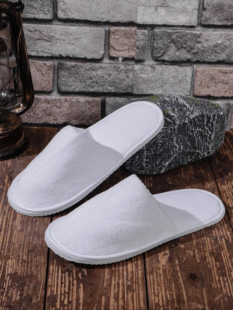 Product Introduction of Women's Solid Color Thick Plush Slippers, Casual Soft Comfortable Home Slippers, Hotel Slippers, Non-Disposable, Machine Washable & Dry Cleanable, Non-slip Slippers for All Seasons 18