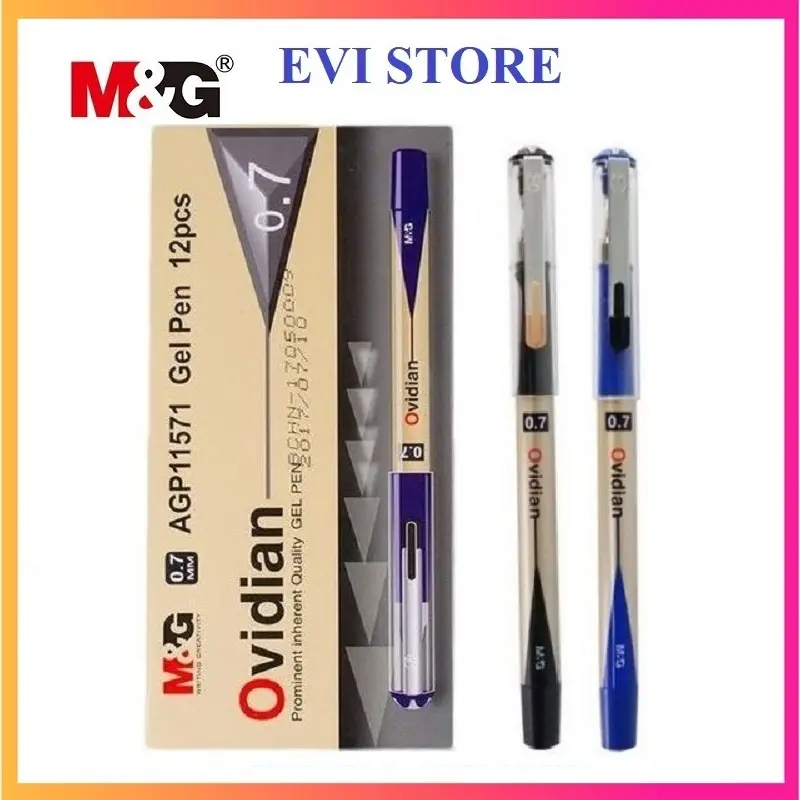 Bút ký gel nước Ovidian M&G AGP11571 nét 0.7mm I Bút 11571 có ruột 6128 thay thế 0