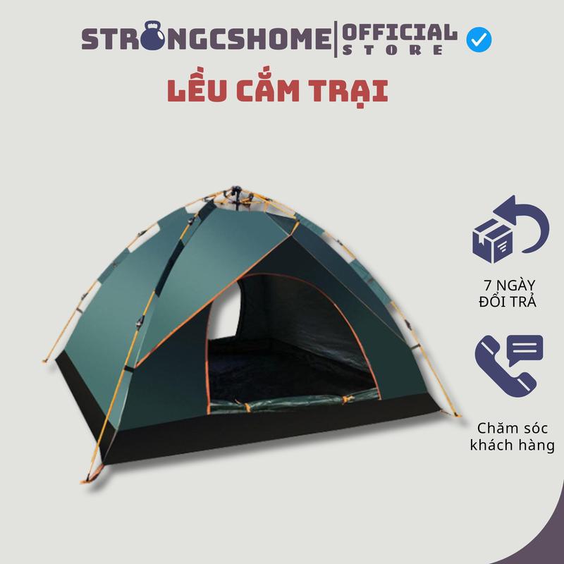 Lều cắm trại tự bung lắp ghép size to 4 - 6 người khung chắc loại 1 đi phượt picnic dã ngoại du lịch gấp gọn tiện lợi -sp028 Phụ Kiện Camping