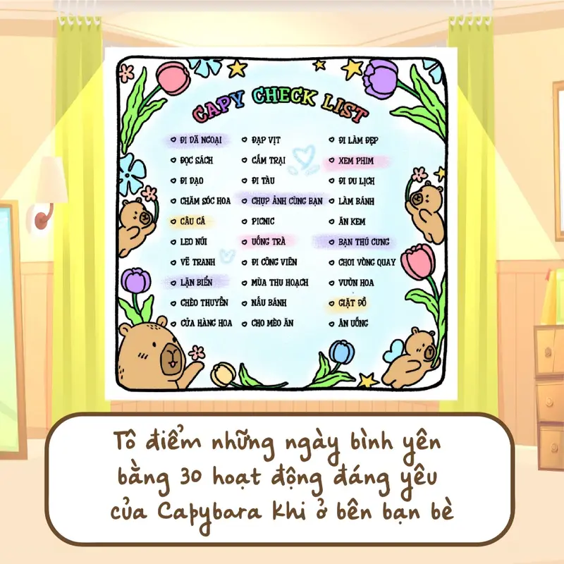 Sách Tô màu  Capybara & Ngôi nhà hạnh phúc 2