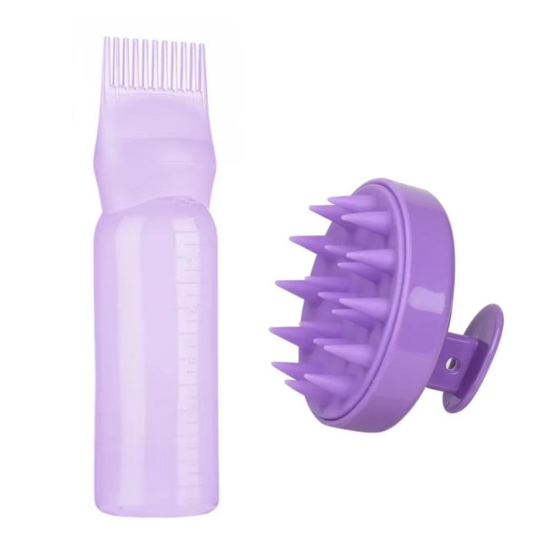 Product Introduction of 160ML Hair Dye Applicator Bottles Portable Hair Roots Massager Plastic Dyeing Shampoo Bottle Oil Comb Brush Hair Coloring Tools 17