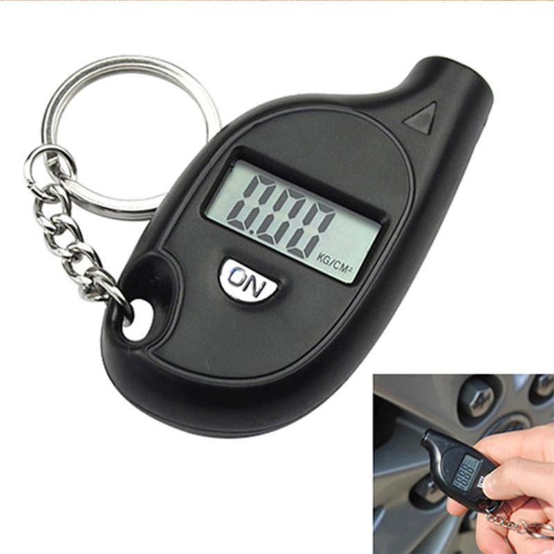 Đồng Hồ Đo Áp Suất Không Khí Lốp Kỹ Thuật Số LCD, Móc Chìa Khóa Mini Xe Máy Ô Tô, Máy Kiểm Tra Đồng Hồ Đo, # 272842 1