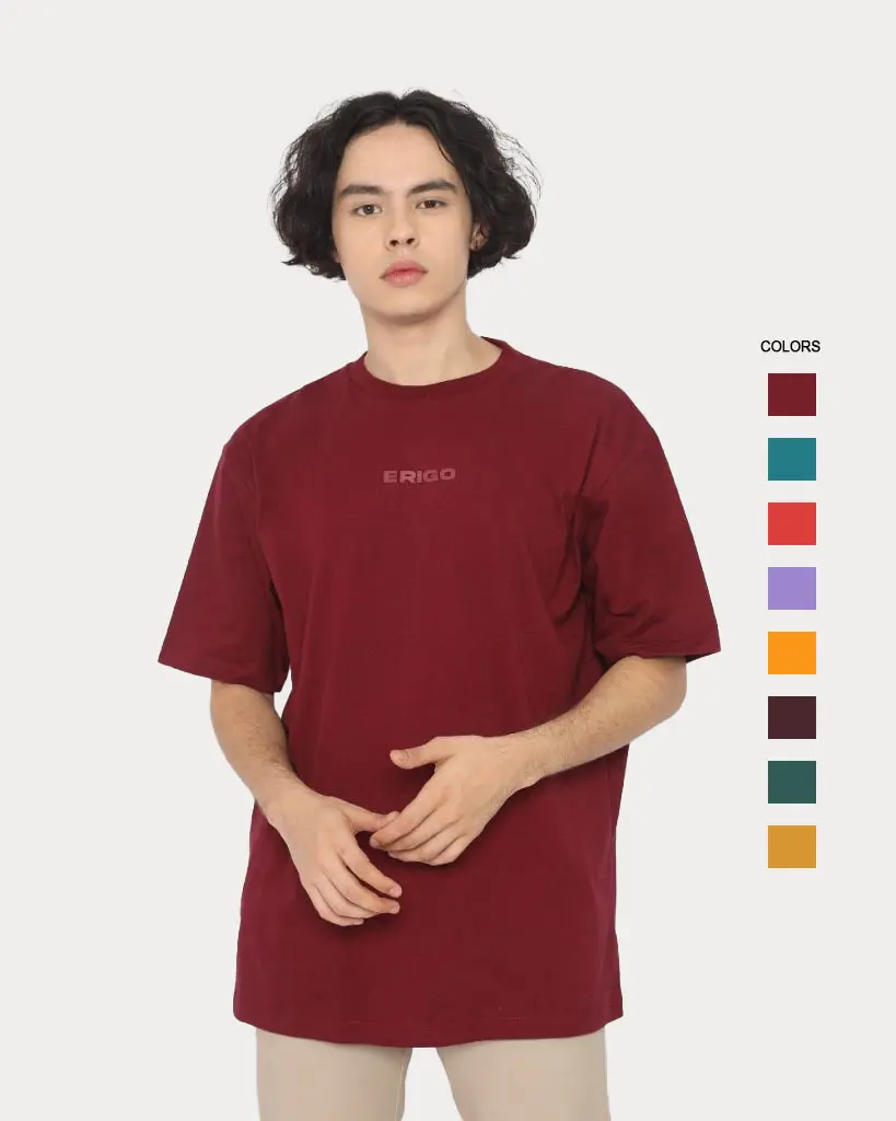 Erigo T-Shirt Oversize Logo HD Warm Color - Kaos Oversize Unisex