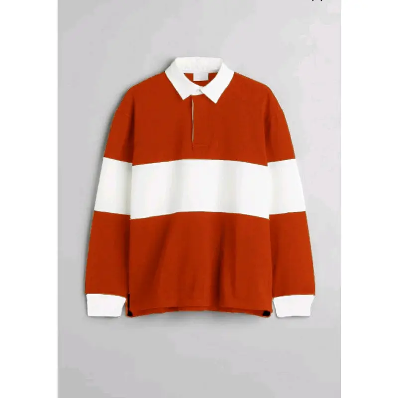 T-Shirt Rugby Wanita Pria Santai Panjang 7