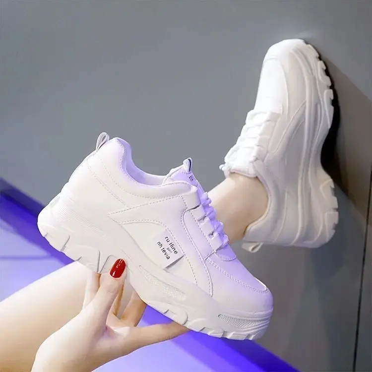 Herdian Viral 01 Sepatu sneakers wanita putih Casual Karet Shoes Running Sport