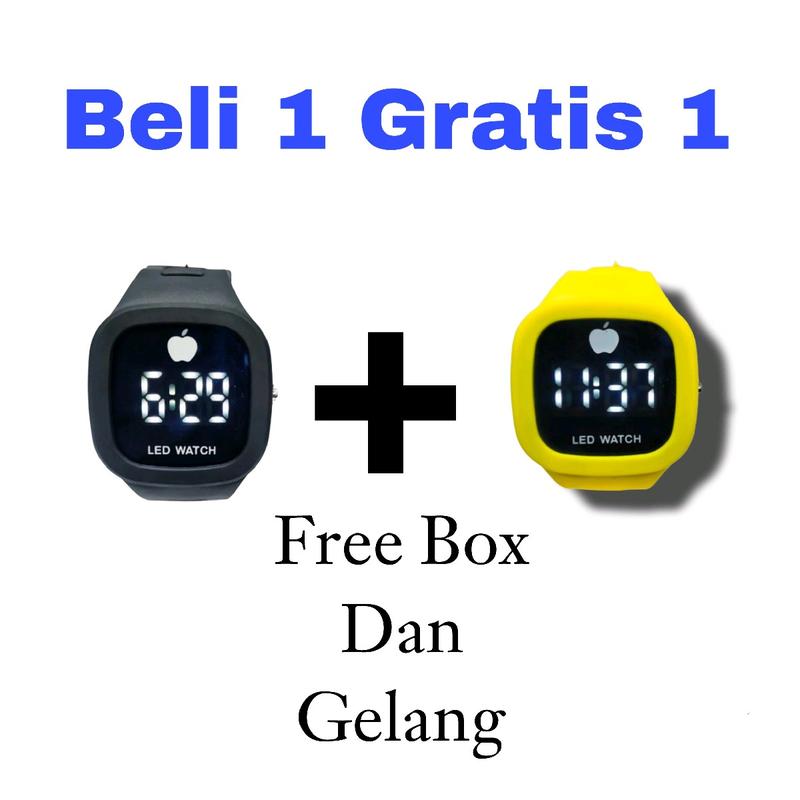 Beli 1 Gratis 1 (Dapat 2 pcs)Jam tangan Fashion Digital Free Box Dan Gelang 0