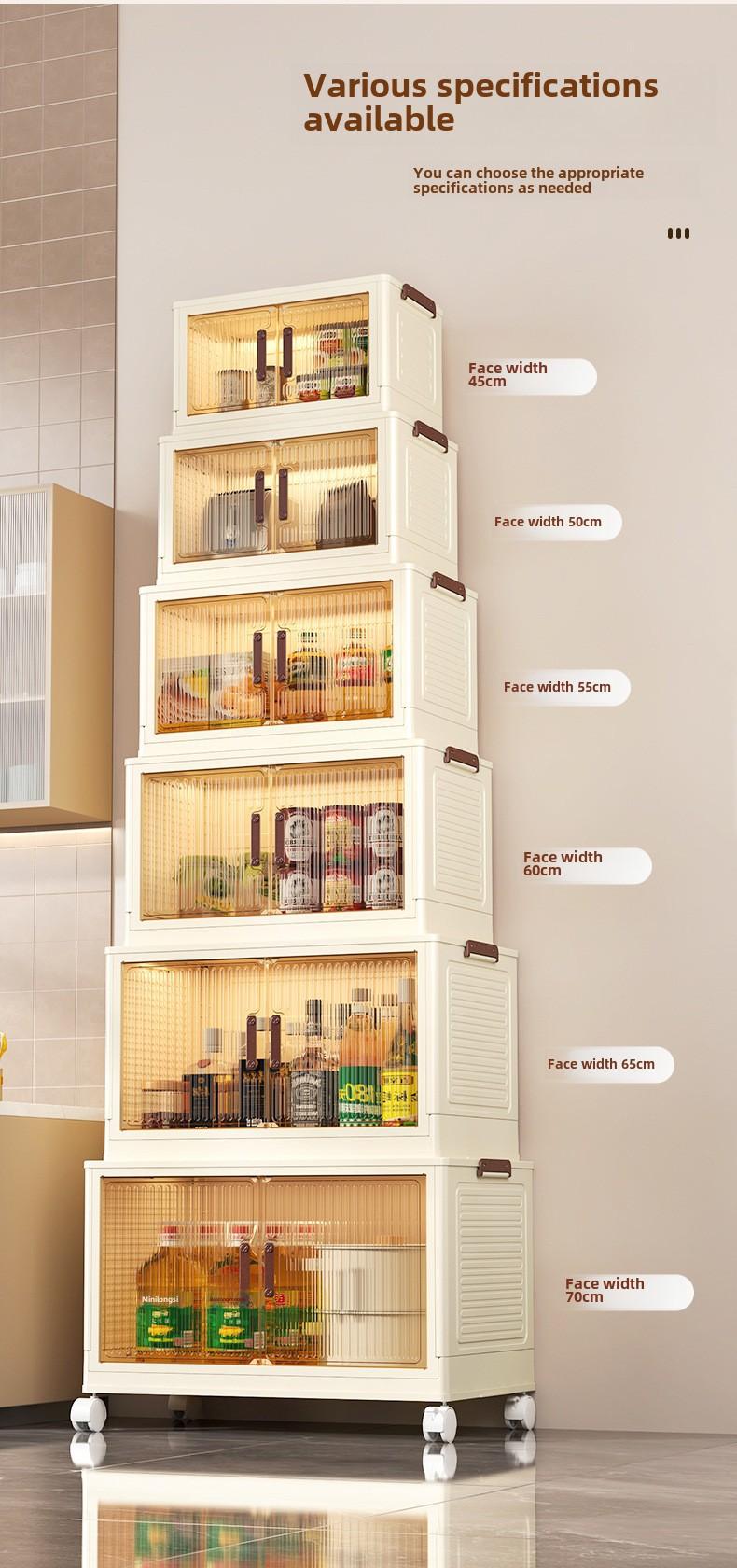 Product Introduction of Storage Cabinet Foldable Wholesale Children's Clothes Storage Cabinet Double Door Home Organizer Cabinet Household Bedroom Wardrobe Easy to Use, Convenient and Easy to Use box  leather 1