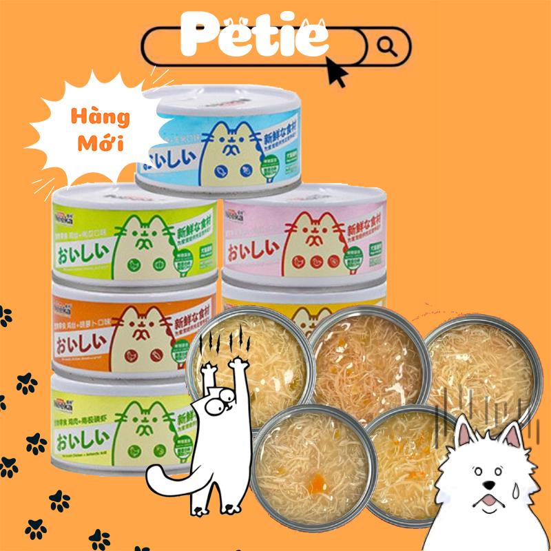(MỚI - ĐỦ 9 VỊ)1 Lon Pate Neeka lon 80g Dinh Dưỡng Cao, Thơm Ngon, Nhiều Vị Dành Cho Mèo Mọi Lứa Tuổ, pate pet, pate nekko, pate nekka neka 1