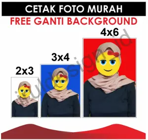 Cetak Foto Cuci Foto 2x3 // 4x3 // 4x6 , Murah Meriah // bisa Ecer // bahan mengkilap & tebal (Glosy) 265gsm isi 5pcs