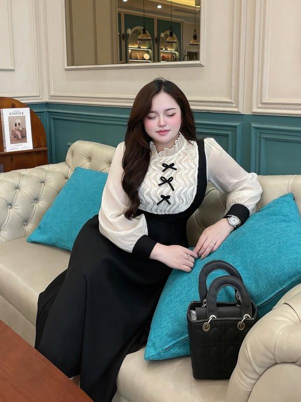 Product Introduction of Đầm dài sống nước 60-90kg L xl xxl chất ford tuyết Quỳnh như bigsize 15