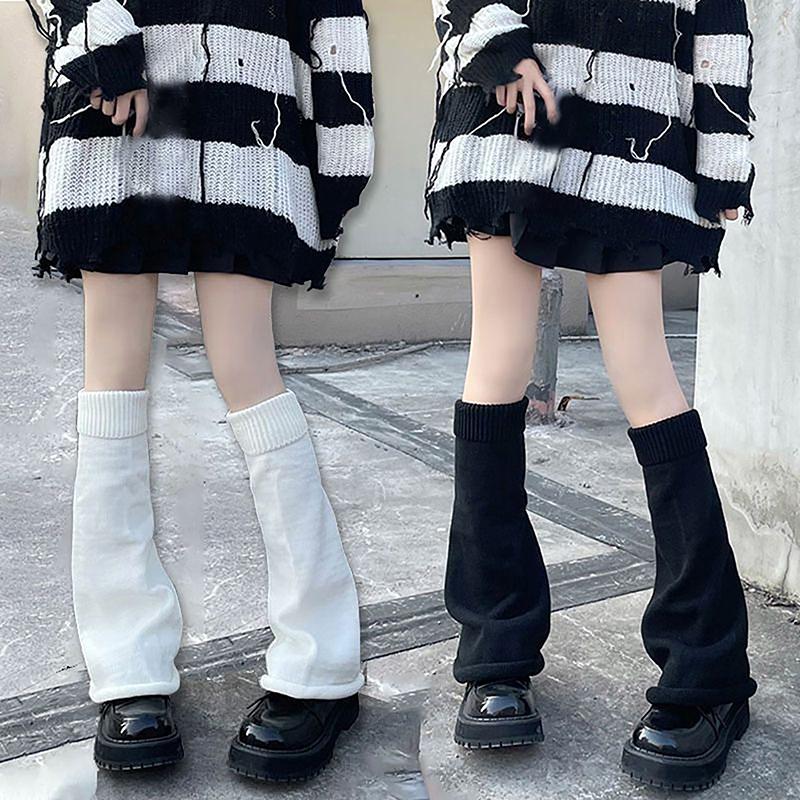 Product Introduction of Đồ Giữ Ấm Chân Mùa Đông, Lông Mịn, Phụ Kiện Goth, Phong Cách Gothic Lolita, Tất Dài Dệt Kim, Dành Cho Nữ, Đồ Giữ Ấm Chân Nữ, Tất Nữ, Legging Phong Cách Gothic 13