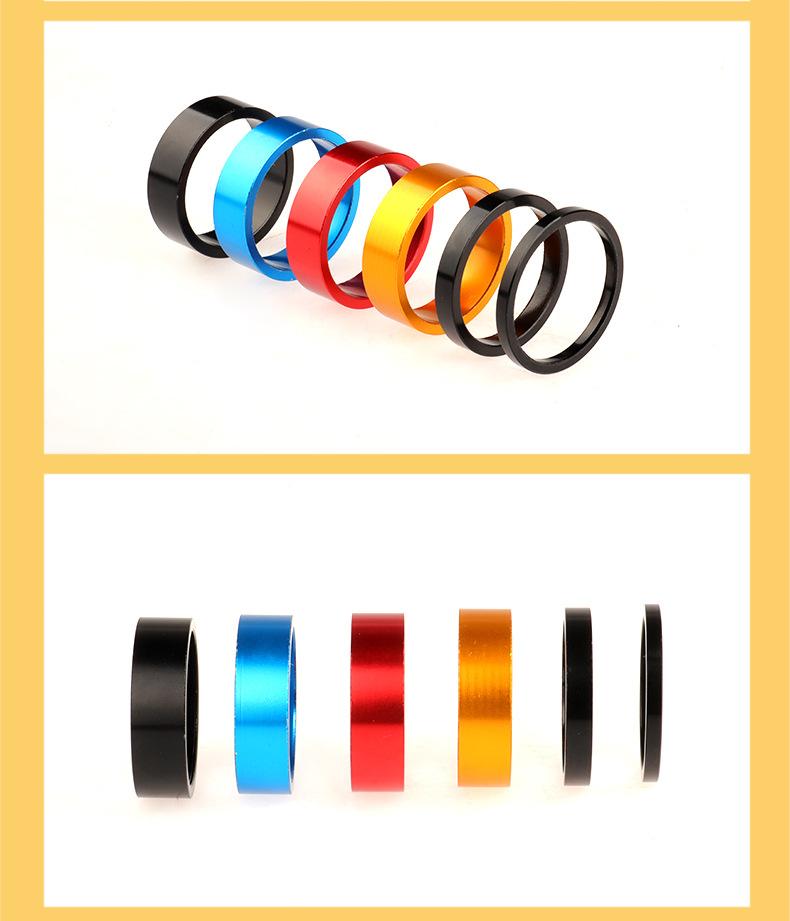 Product Introduction of Bicycle Fork Washer Handlebar Washer Aluminium Coloured Washer Washer Ring 5/3/10mm Wrist Pads 5