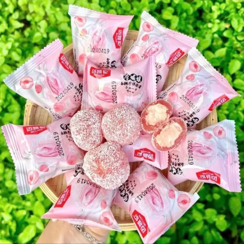 [1kg]6-9Vị Bánh mochi kem lạnh mix : đậu nành, đào , xoài, cam,dau, chanh leo,việt quất,sầu riêng, bơ sữa,khoai môn siêu ngon date mới Thức Ăn Food Food 7