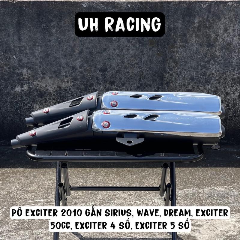  Pô Exciter 2010  và êm gắn móc Exciter 2006-2010 2011-2020 Sirius Wave Dream Exciter 50cc Cup,... Phụ Kiện Phụ Tùng UH Racing ex móc lực đồ chơi xe máy 