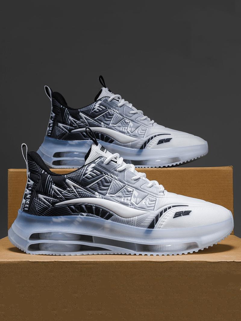 Product Introduction of Fashion Sneakers, Lightweight Sports Running Shoes, Anti-Slip Casual Walking Shoes, Shock Absorbing Athletic Shoes Valentines Training Closed Runner Trainer Boy Footwear Lace Black And White 14