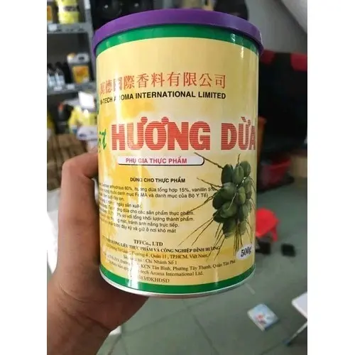 Hộp 500g bột hương dừa tạo hương dừa cho thực phẩm (Gia Vị Đường)