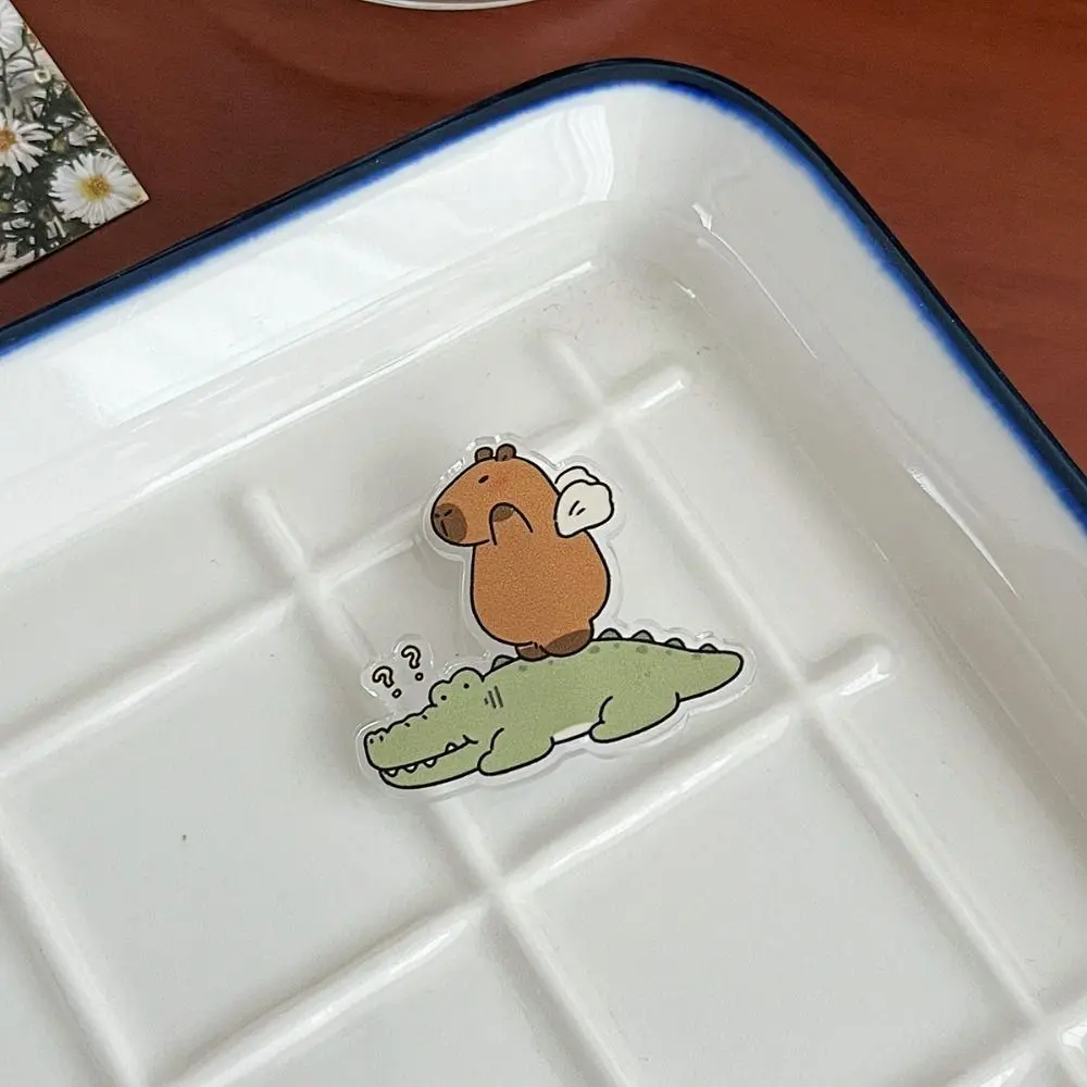 Dashu Cartoon Breastpin Capybara Pin Cute Kapibara Animal Badge Creative Lapel Capibara Pin Gift