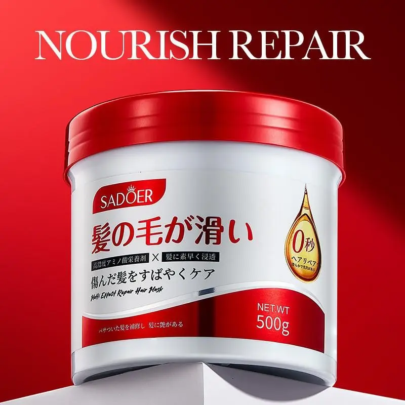 SADOER Japan Hair Mask Keratin Conditioner Masker Kondisioner Rambut 500g Original 100% Treatment Smoothing 8