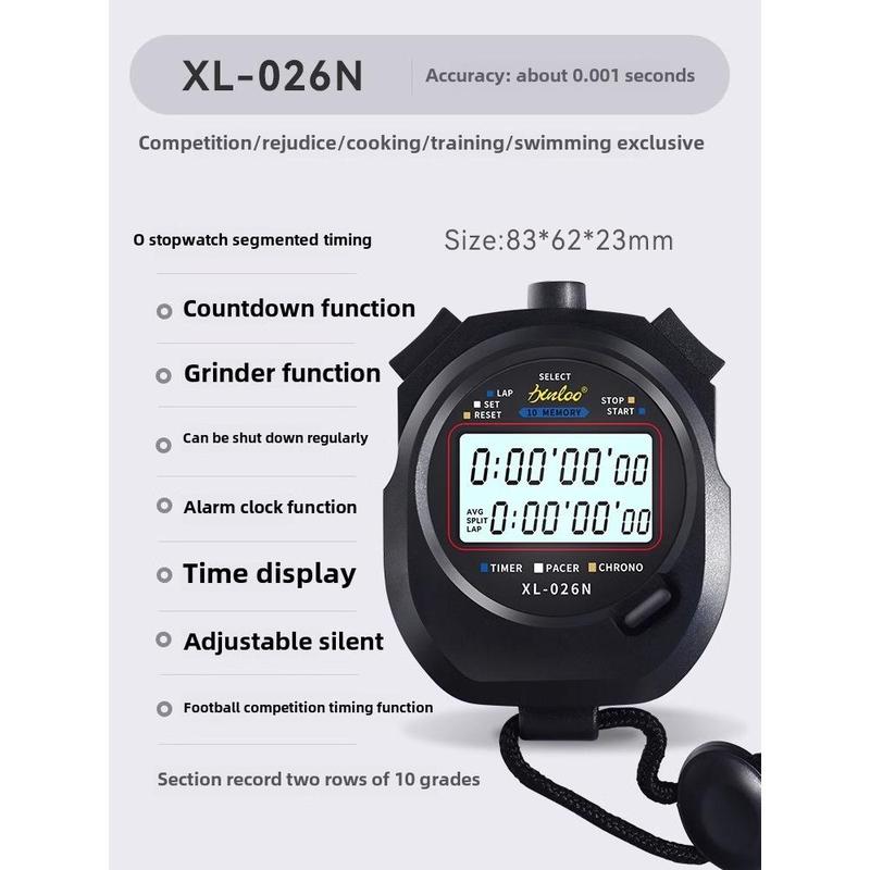 Electronic stopwatch timer race students running professional gym training sports trainer sports code watch 5
